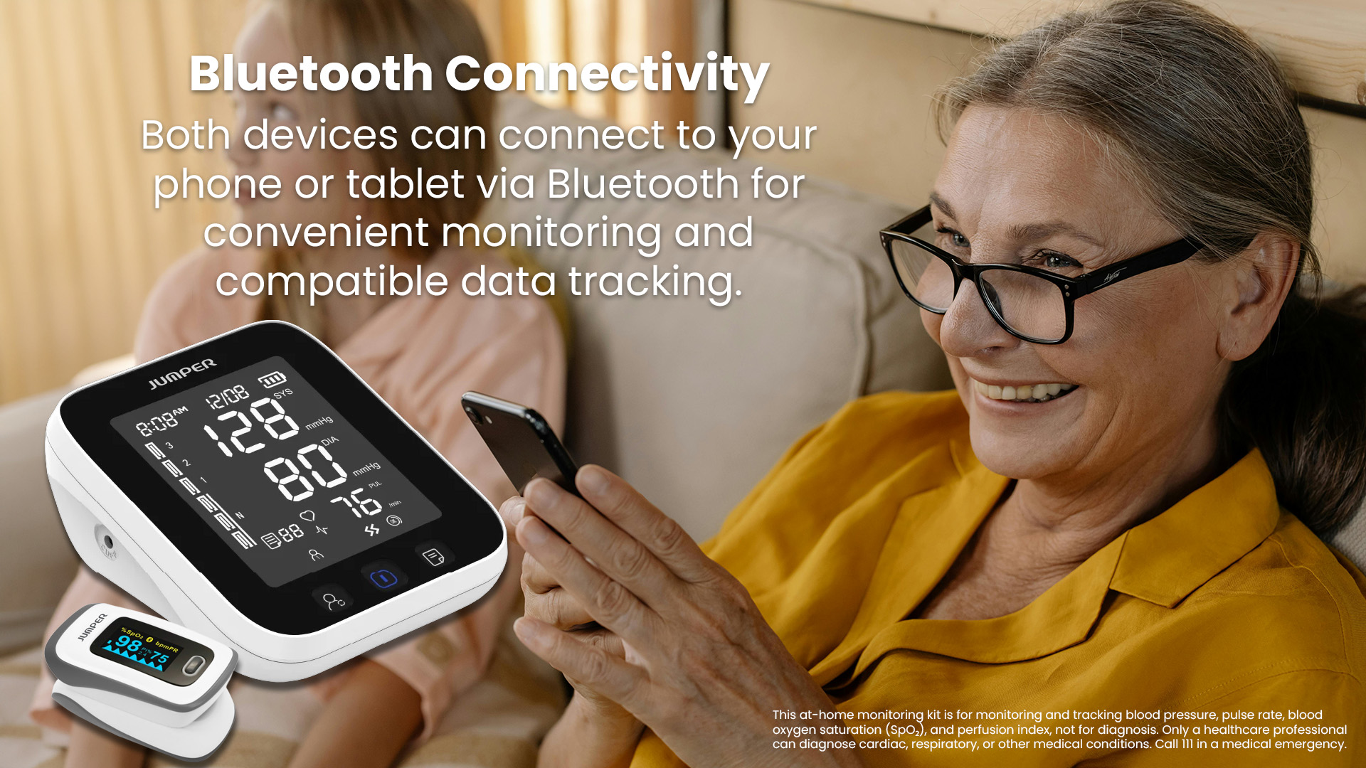 Image Cardiac Respitory Bundle Bluetooth Connectivity